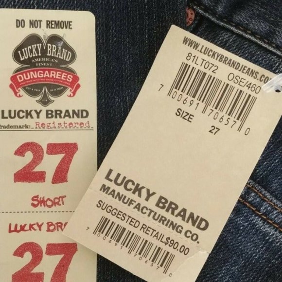 Lucky Brand Jean's Sweet and Low Short Inseam 4/27 - Picture 8 of 9